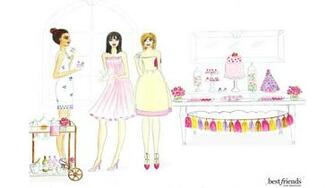 Chic Soiree Illustration Desktop Best Friends For Frosting