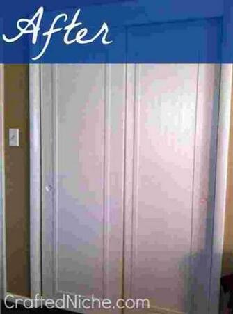Of Wallpaper These Sliding Doors Were Made Over Using