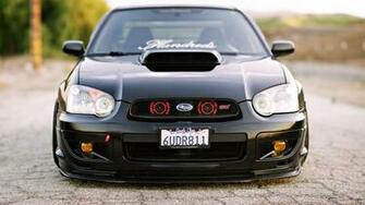 Wallpaper Subaru Impreza Wrx Sti Black Cars