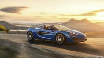 Mclaren 570s Spider Color Vega Blue Front Three Quarter