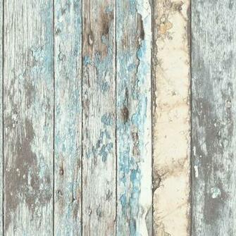 Decowunder Wallpaper Non Woven Exposed Weathered Boards Pe