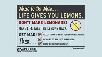 Portal Lemons Wallpaper Game HD Video Games 1080p