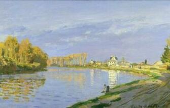 Wallpaper Landscape River Picture Claude Monet The Seine Near