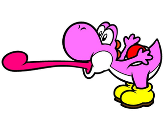 Pink Yoshi By Supergoomba554