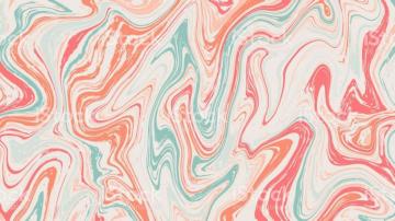 Turquoise And Peach Colour Mixmarble Texture