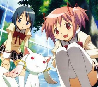 Madoka Magica Kaname Sayaka Miki Kyubey Android Wallpaper
