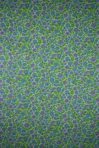 Blue And Purple Small Pattern Floral Wallpaper