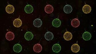 Wallpaper Christmas Decoration Balls Art