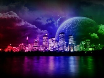 Cosmic Colors Bright Wallpaper