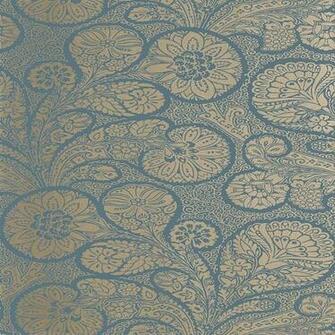 Thibaut Wallpaper Monterey Troubadour T13065 Peacock Blue