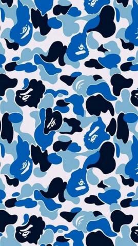 Bape Blue Wallpaper On