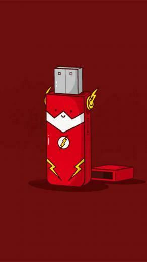 The Flash iPhone Wallpaper Top