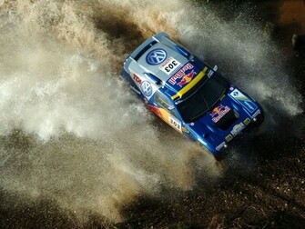 Cars Rally Wallpaper Red Bull Volkswagen