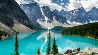 Wallpaper Moraine Lake 4k 5k Canada Mountains
