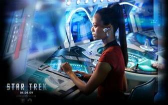 Zoe Saldana Star Trek Widescreen Wallpaper