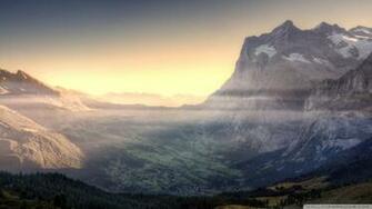 Mountain Valley Wallpaper