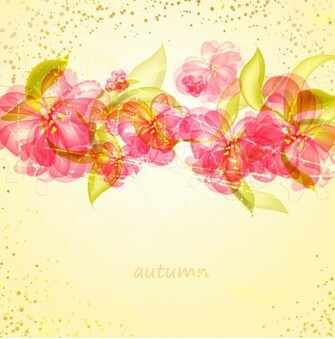 Vector Colorful Flowers Background