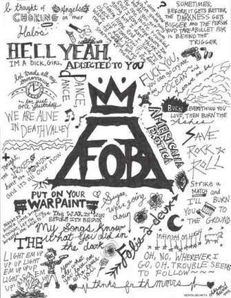Fall Out Boy Lyrics Wallpaper Lyric Art By