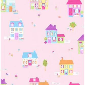 Wallpaper Fun4walls Happy Street Childrens