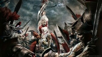 Kratos Epic Battle Wallpaper