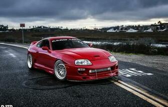 Wallpaper Turbo Red Supra Japan Toyota Jdm Tuning Power