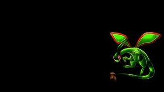 Pokemon Fractalius Flygon Black Background