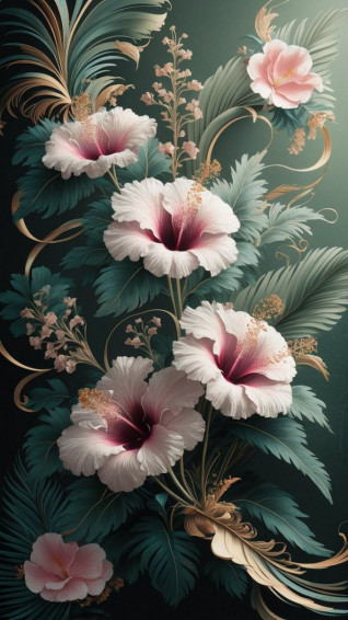 Hibiscus Haven Wallpaper