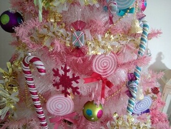 Pink Christmas Tree Wallpaper
