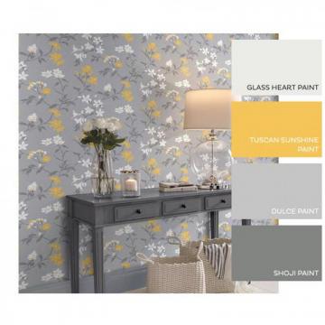 Aeris Grey Yellow Wallpaper Graham Brown