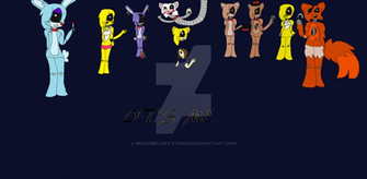 All Fnaf Characters By Musicmelody Studios