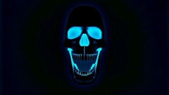 Glowing Neon Skull Photos HD Wallpaper Image Pictures