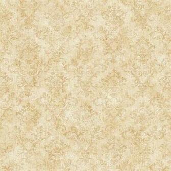 Beige Stencil Damask Wallpaper Rustic Country Primitive