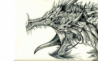 Dragon Head Artwork HD Wallpaper Art Fantasy