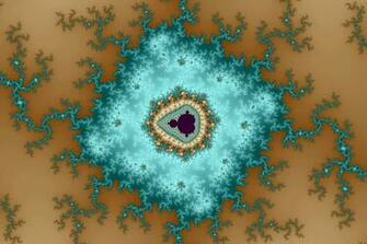 Blue Geometry Fractal Image By Tanta HD Wallpaper Posters