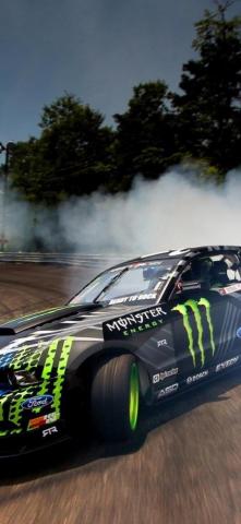 Drift Car iPhone Wallpaper Top