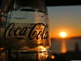 Glass Coke Sunset Wallpaper Hq High
