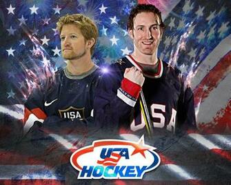 Usa Hockey Wallpaper Featuring Penguins Defensemen Paul Martin And