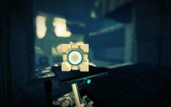 Portal Companion Cube HD Wallpaper Desktop Background
