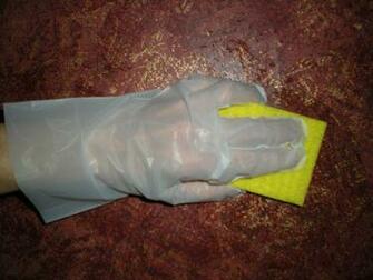 Step Use A Sponge To Gently Blot Wallpaper Piece Into Position