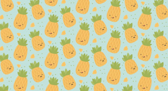 Cute Pineapple Wallpaper