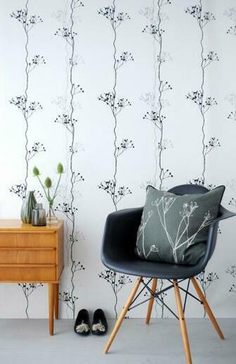 Ferm Living Wallpaper Berry Black