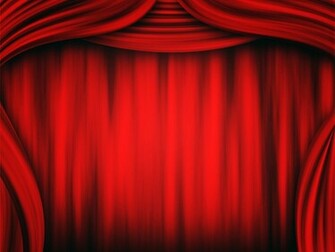 Theater Curtain Background Ppt Templates
