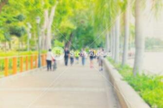 Blurred Background Of People Exercise At Parks Outdoor Blur