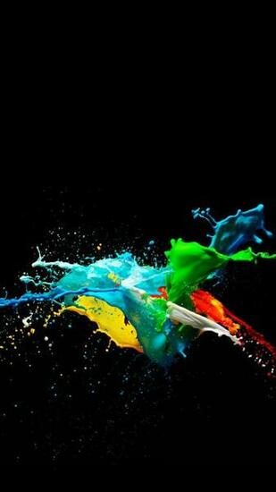 Of Apple iPhone Dark Background With Colorful