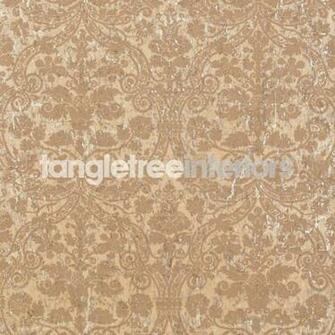 Damask Curtis T Taupe And Metallic Silver Cork