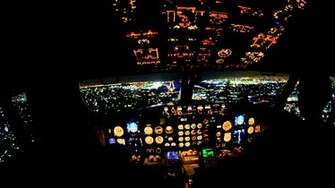 Airbus A380 Cockpit At Night Vehicle Pictures