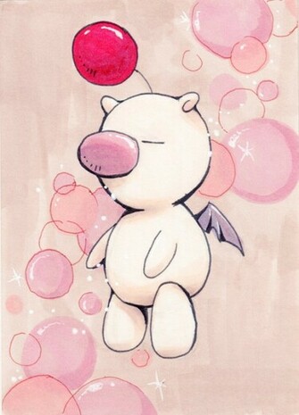 Aceo Moogle By Faerytale Wings