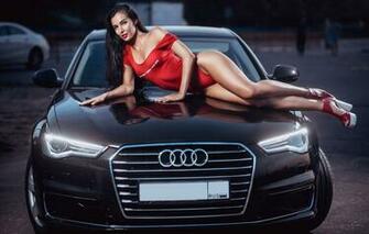Wallpaper Machine Auto Swimsuit Girl Pose Audi Feet Figure