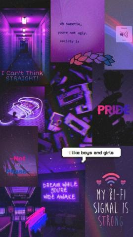 Bisexual Aesthetic Wallpaper Top