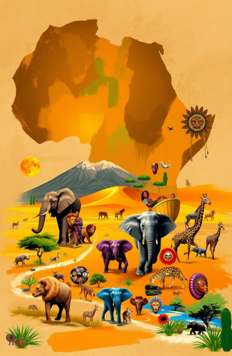 Africa Map Wallpaper